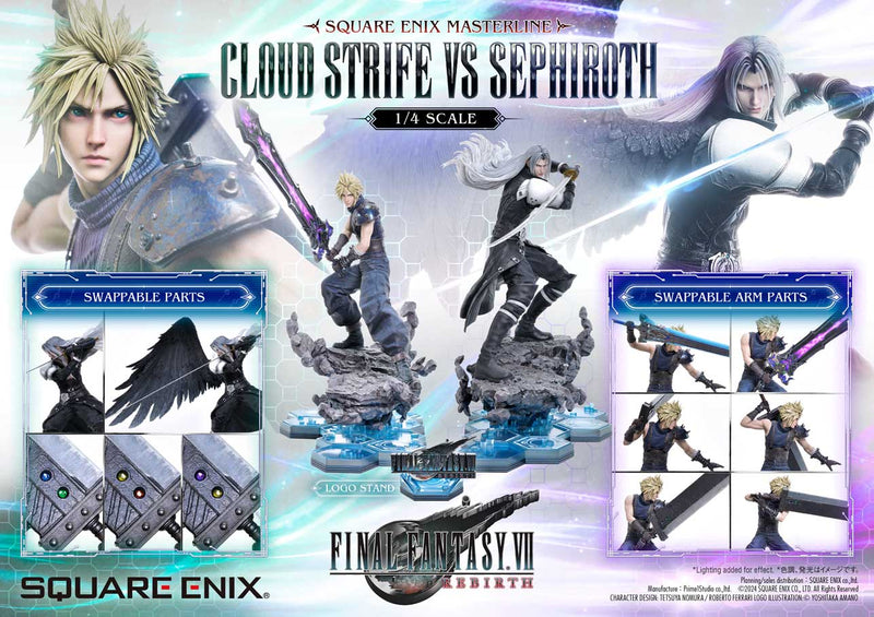 Prime 1 Studio - MASTERLINE FINAL FANTASY VII REBIRTH 1/4 Scale – Cloud Strife vs Sephiroth